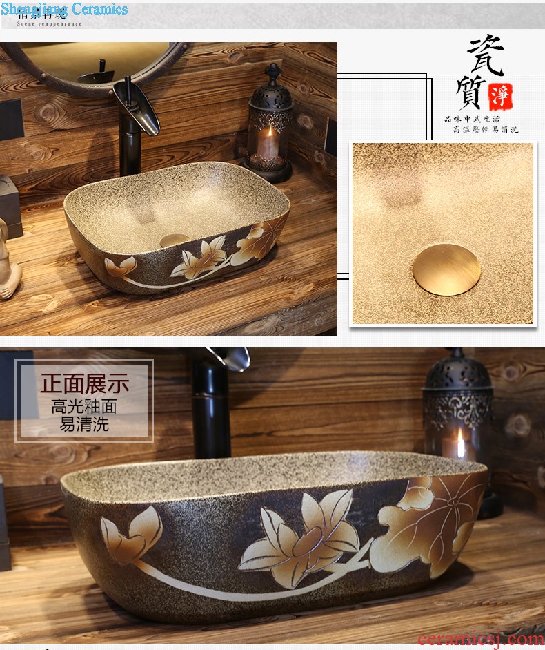 Jia depot Chinese small lavabo Restoring ancient ways round the stage basin basin sinks sanitary ceramic art basin