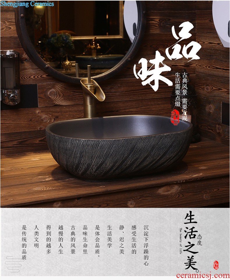 Jia depot ceramic art basin small sink lavatory toilet stage basin square household restoring ancient ways