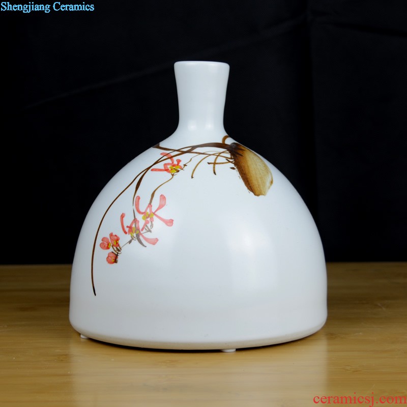 Jingdezhen ceramic hand-painted vases, dried flowers flower arrangement sitting room TV ark of new Chinese style household adornment handicraft furnishing articles