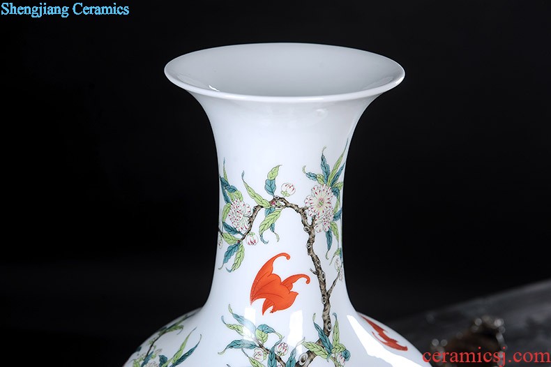 Jingdezhen ceramics vases, flower arranging is small gourd crafts hand-painted vases furnishing articles home sitting room adornment