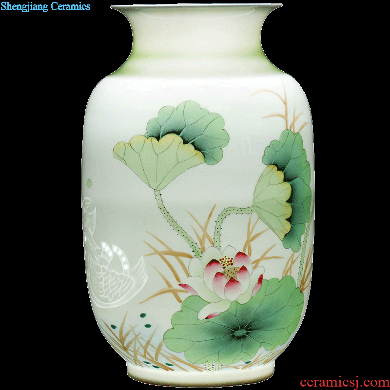 Jingdezhen ceramic caddy large storage tank seven loaves pu-erh tea POTS Hand painted tea urn 3 kg tea pot