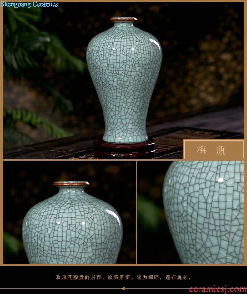 Exhibition of jingdezhen ceramic tea set tea glaze tea pot at the end of the storage tank and receives puer tea cake box tank tea urn