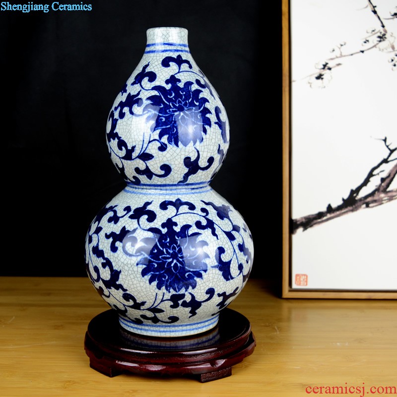 Jingdezhen ceramics Kiln archaize crack glaze jun porcelain vase household of Chinese style the sitting room porch large furnishing articles