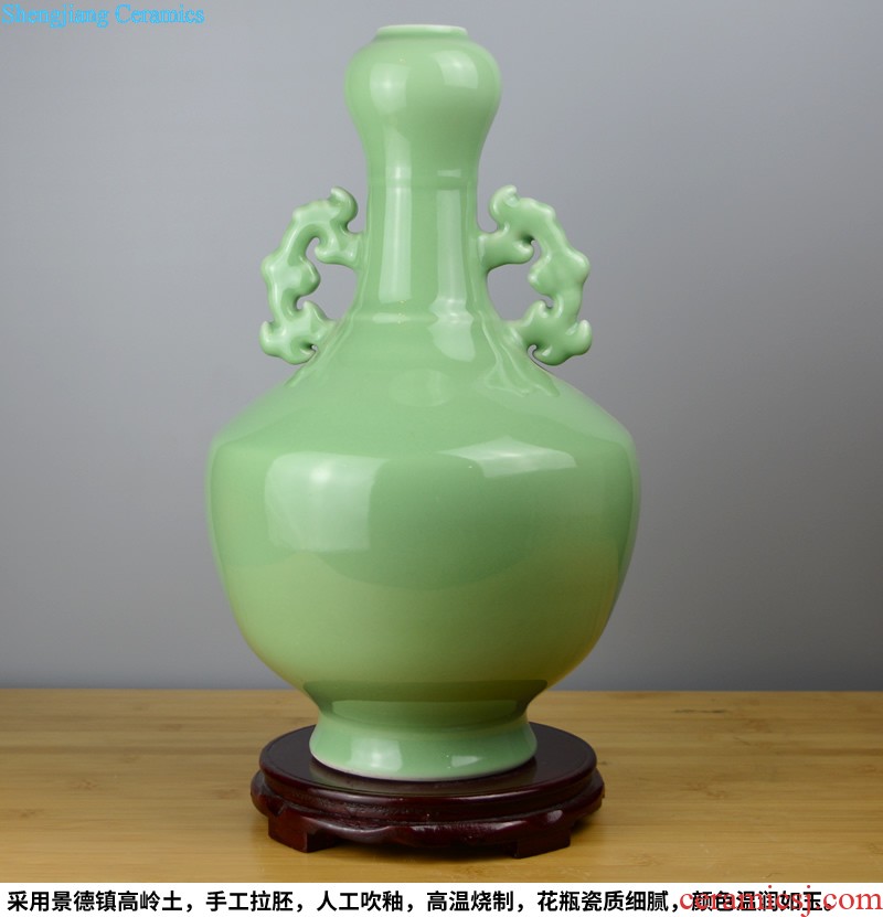 Jingdezhen ceramic smoked incense burner aromatherapy furnace large ancient longquan celadon tower joss stick for the Buddha temple supplies