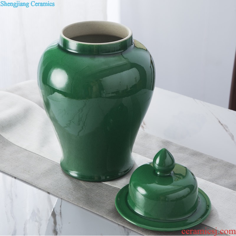 Jingdezhen ceramic vase furnishing articles sitting room european-style contracted Nordic style dry flower arranging flowers household soft adornment