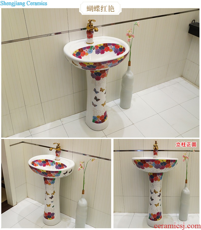 Lavabo ceramic column toilet bowl washing pool balcony sink lavatory toilet pillar landing