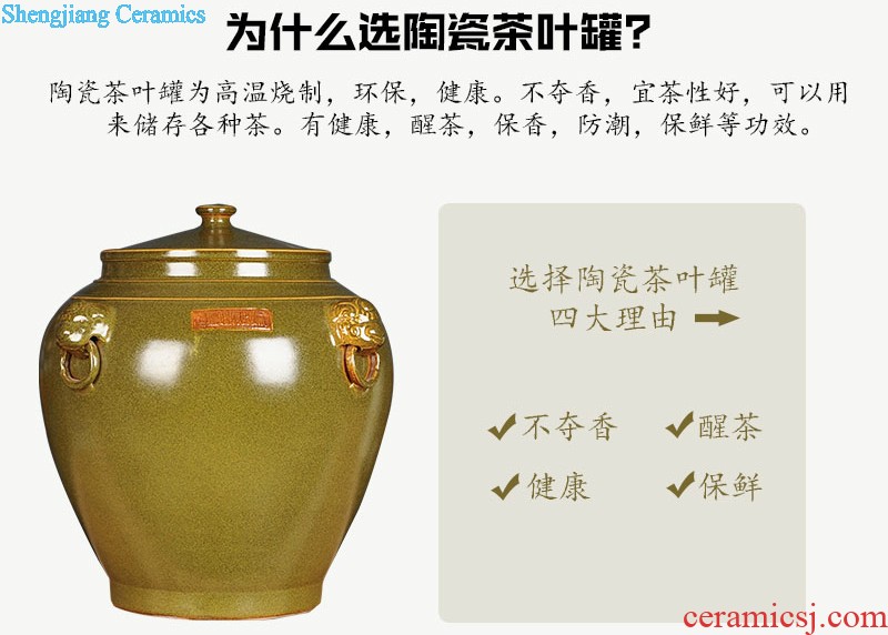 Large restoring ancient ways of jingdezhen ceramic vase famous hand-painted ground flower arranging new Chinese style household furnishing articles sitting room adornment