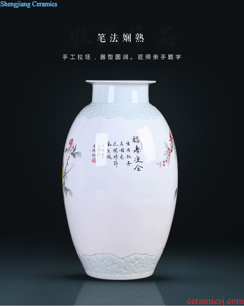 Chinese vase China jingdezhen ceramics Contemporary and contracted land sitting room place famous hand-painted art