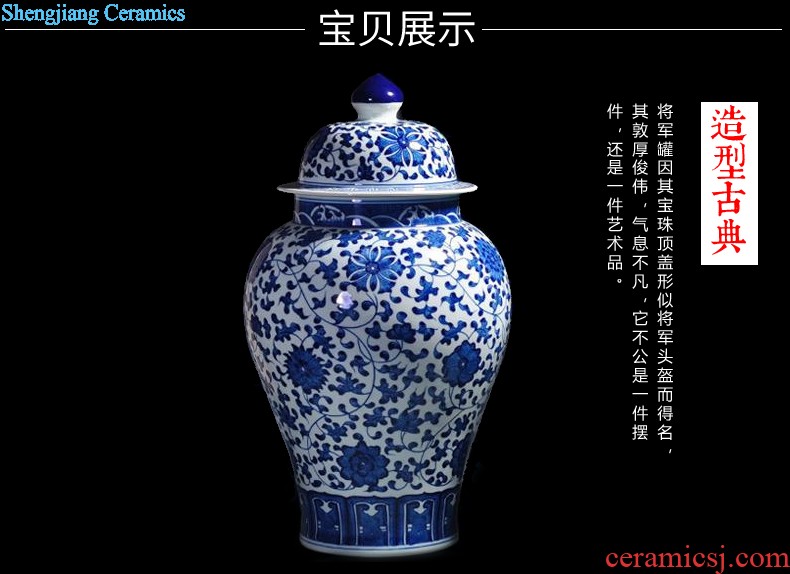 Jingdezhen ceramic incense burner for antique household indoor large-sized consecrate Buddha god of wealth for the Buddha temple articles furnishing articles