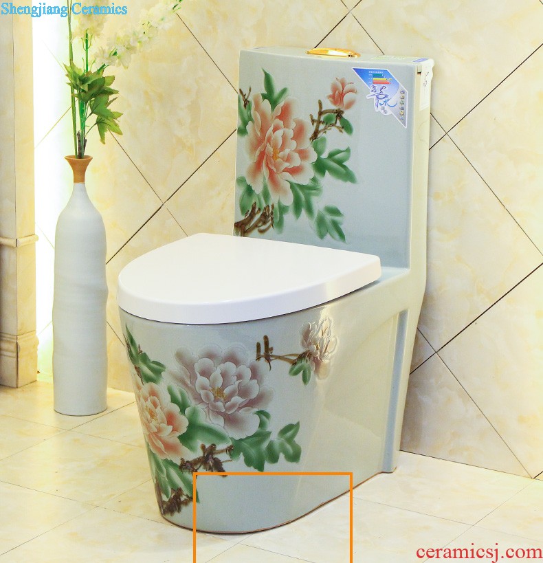 Toilet sanitary toilets siphon type household implement water-saving odor-proof slow down ceramic toilet