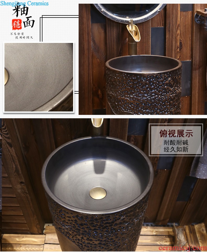 Jia depot basin of Chinese style restoring ancient ways on the ceramic lavatory circle Archaize toilet lavabo birdbath household