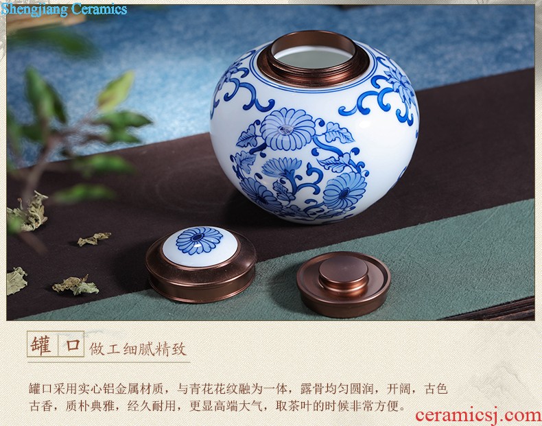 Hand-painted restoring ancient ways of jingdezhen blue and white porcelain vase gourd furnishing articles rich ancient frame antique Chinese style household ceramics handicraft