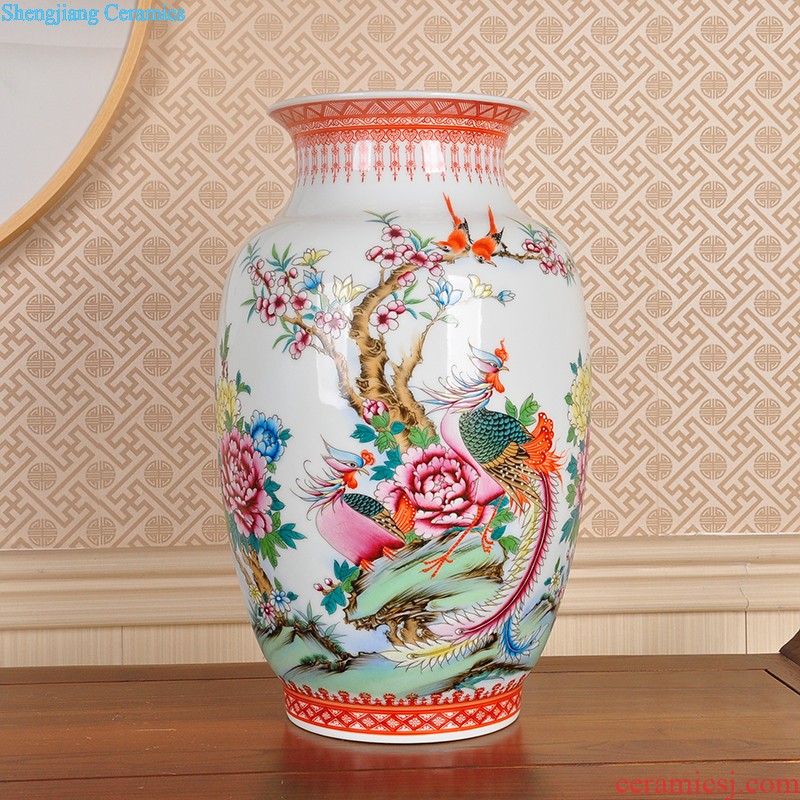 Jingdezhen large store tea caddy seven cakes Puer tea cylinder full manual sealing up POTS ceramic tea set