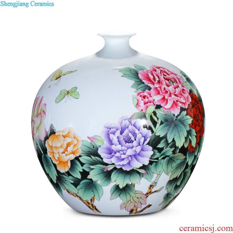 Contracted and contemporary big vase The sitting room TV ark furnishing articles Dried flower flower machine of Europe type restoring ancient ways home act the role ofing jingdezhen ceramics