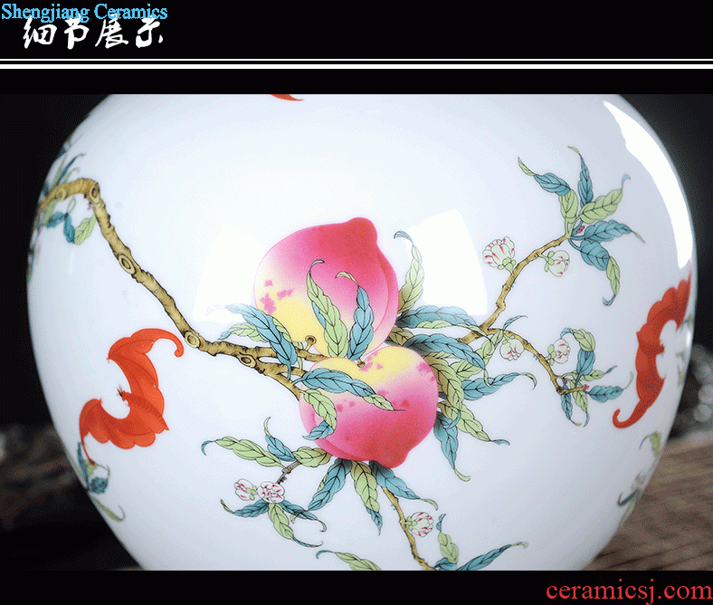 Jingdezhen ceramics vases, flower arranging is small gourd crafts hand-painted vases furnishing articles home sitting room adornment