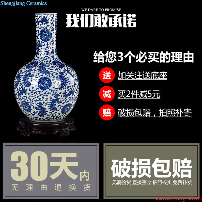 Modern Chinese jingdezhen ceramics vase landing Hotel club house sitting room place large arts and crafts