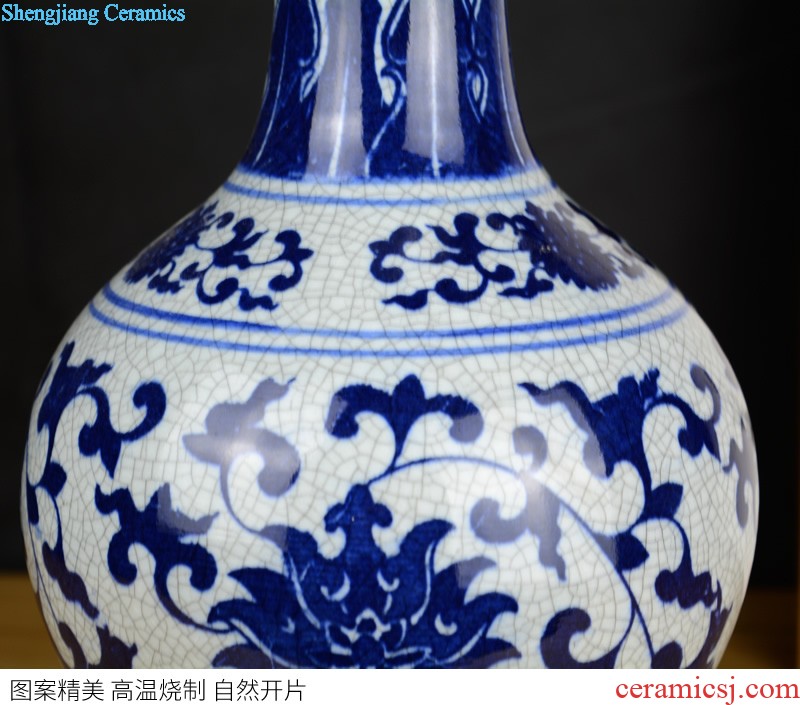 Jingdezhen ceramics Kiln archaize crack glaze jun porcelain vase household of Chinese style the sitting room porch large furnishing articles