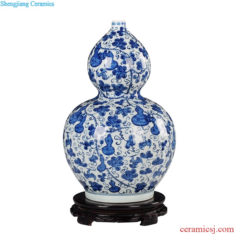 Jingdezhen hand-painted ceramics of blue and white porcelain vase Imitation of classical Ming and qing dynasties antique rich ancient frame furnishing articles Household act the role ofing is tasted