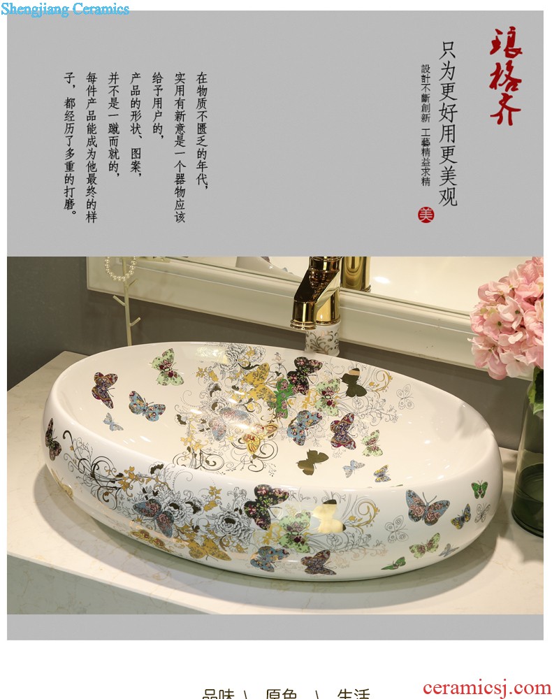 The stage basin on the ceramic lavabo lavatory toilet basin round basin art basin to wash gargle