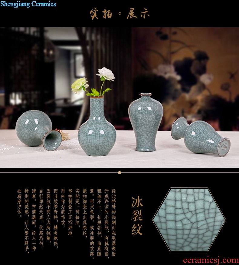 Exhibition of jingdezhen ceramic tea set tea glaze tea pot at the end of the storage tank and receives puer tea cake box tank tea urn