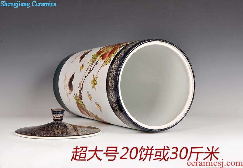 Jingdezhen large ceramic tea pot store receives tea shop furnishing articles moistureproof tea pu 'er tea pot home