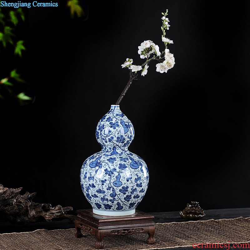 Jingdezhen hand-painted ceramics of blue and white porcelain vase Imitation of classical Ming and qing dynasties antique rich ancient frame furnishing articles Household act the role ofing is tasted