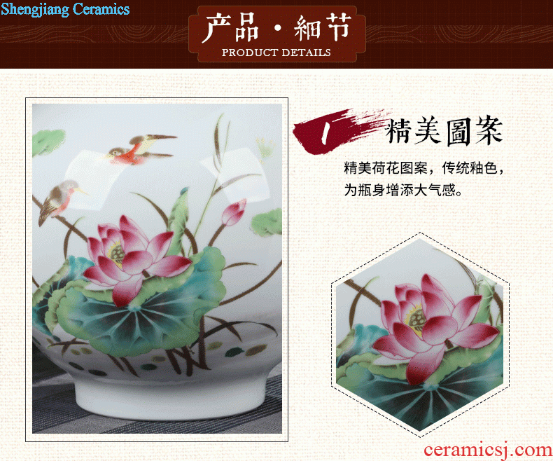 Jingdezhen ceramic tea pot seal pot of blue and white porcelain Small cans ceramic pu-erh tea store and POTS