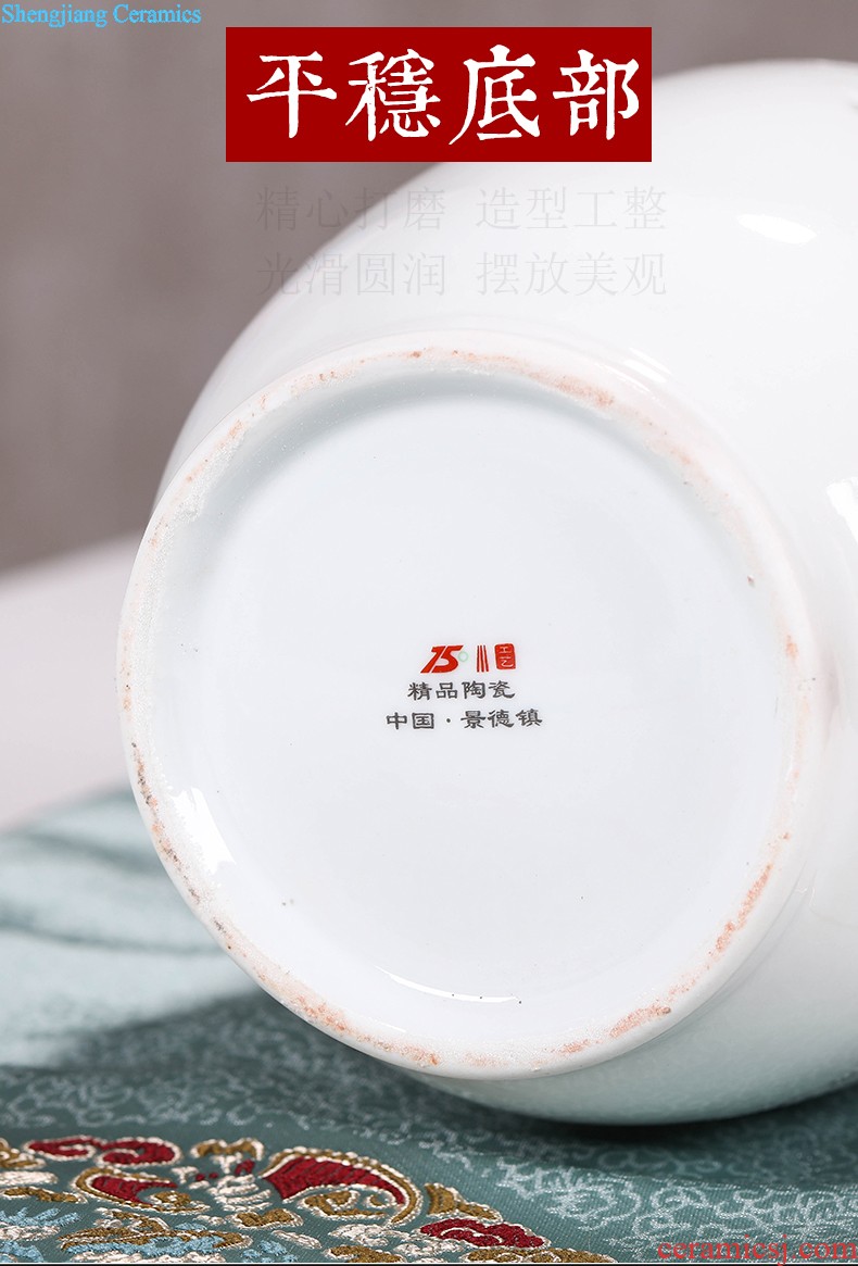 Jingdezhen ceramic vase furnishing articles creative home sitting room dry flower adornment porcelain ceramic bottle of restoring ancient ways furnishing articles