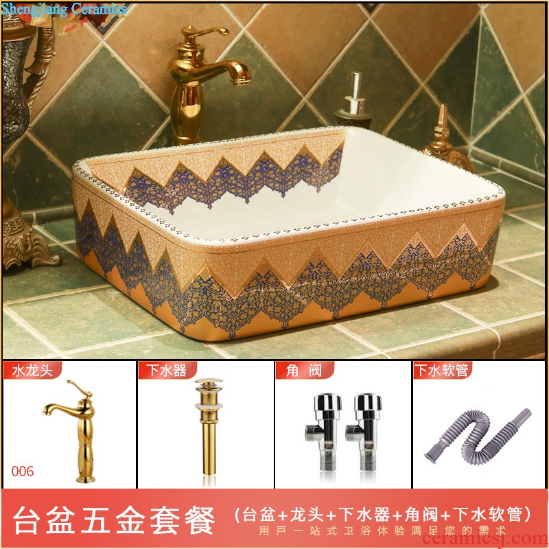 M beautiful square of toilet wash basin basin stage basin sinks on the ceramic lavabo art basin