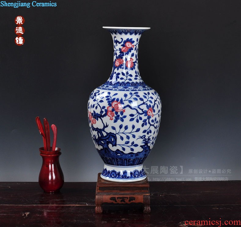 Jingdezhen ceramics hand-painted vases Sitting room adornment handicraft furnishing articles of new Chinese style household act the role ofing is tasted gift porcelain