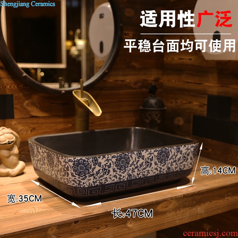 Jia depot Wash the mop pool bathroom balcony Mop pool indoor floor type restoring ancient ways ceramic drag basin slot