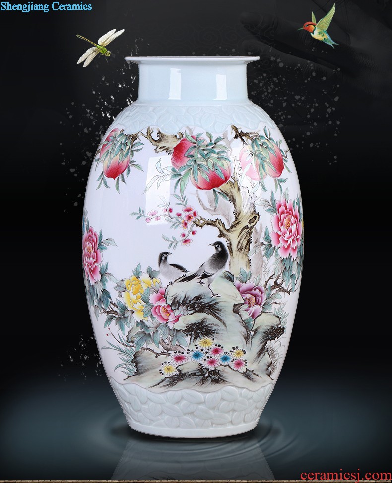 Chinese vase China jingdezhen ceramics Contemporary and contracted land sitting room place famous hand-painted art