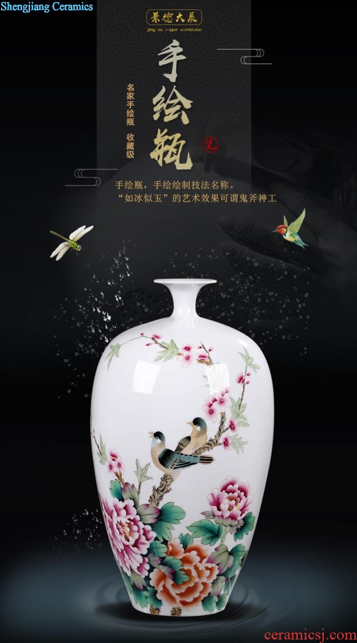 New classical Chinese style ceramic vases, furnishing articles wine decorations decoration flower arrangement sitting room porch creative arts and crafts