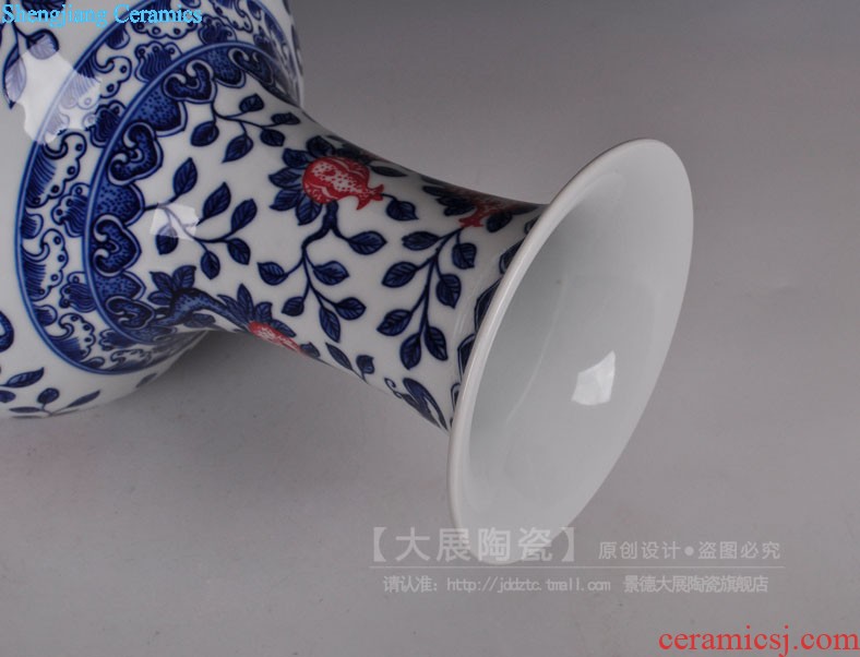 Jingdezhen ceramics hand-painted vases Sitting room adornment handicraft furnishing articles of new Chinese style household act the role ofing is tasted gift porcelain