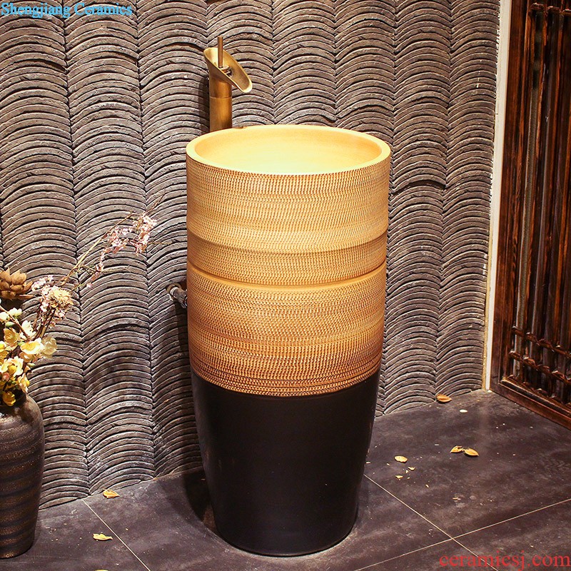 Lavabo ceramic column toilet bowl washing pool balcony sink lavatory toilet pillar landing