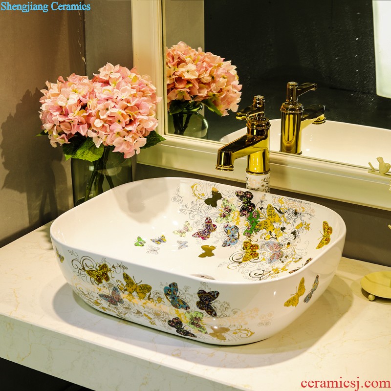 The stage basin on the ceramic lavabo lavatory toilet basin round basin art basin to wash gargle