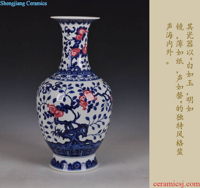 Jingdezhen ceramics hand-painted vases Sitting room adornment handicraft furnishing articles of new Chinese style household act the role ofing is tasted gift porcelain