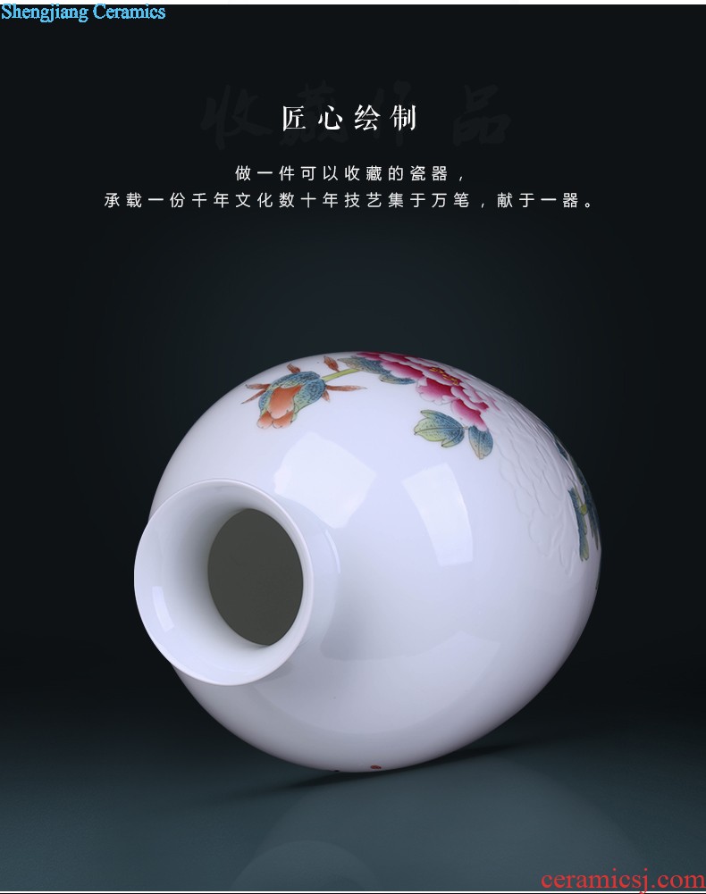 Furnishing articles jingdezhen jingdezhen ceramic vase mei bottled jewelry decoration home sitting room handicraft collection