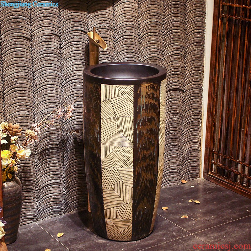 Lavabo ceramic column toilet bowl washing pool balcony sink lavatory toilet pillar landing