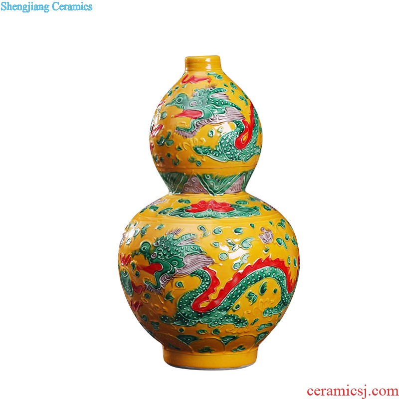 Large pu 'er tea pot by hand Green tea pu-erh tea barrel cylinder 3 kg receives jingdezhen ceramic tea set