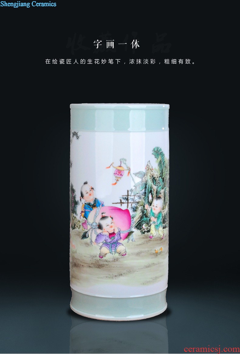 Extra large ceramic tea pot of tea urn Tea at the end of the barrel jingdezhen porcelain tea POTS awake storage tank