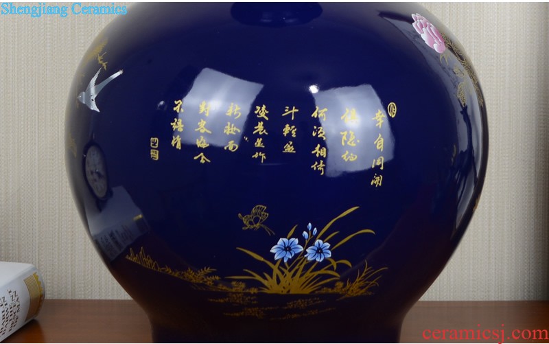 Jingdezhen ceramics hand-painted vases, large living room club hotel Chinese style household soft adornment porch place