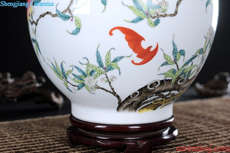 Jingdezhen ceramics vases, flower arranging is small gourd crafts hand-painted vases furnishing articles home sitting room adornment