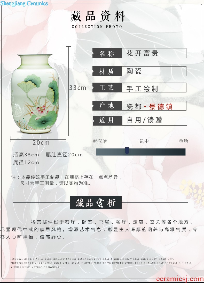 Jingdezhen ceramic caddy large storage tank seven loaves pu-erh tea POTS Hand painted tea urn 3 kg tea pot