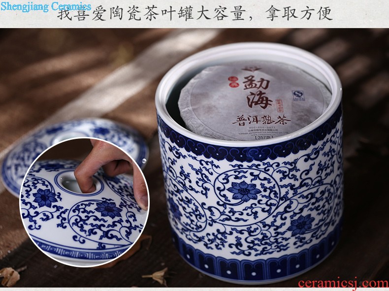 Jingdezhen ceramics youligong of blue and white porcelain vase Hand painted the vase The sitting room home handicraft furnishing articles