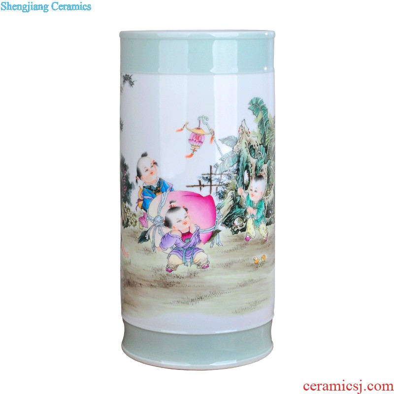 Extra large ceramic tea pot of tea urn Tea at the end of the barrel jingdezhen porcelain tea POTS awake storage tank