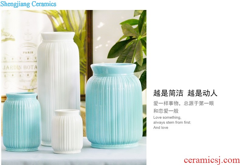 Hand draw blue and white porcelain, porcelain in jingdezhen ceramic vase new colorful ceramic vases, furnishing articles antique furniture