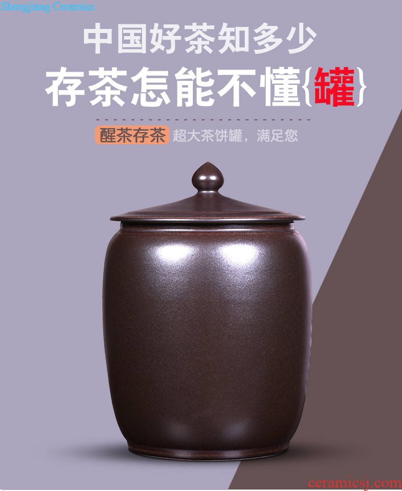 Jingdezhen ceramic tea pot seal pot receives pu-erh tea to wake the tea packing gift box Green tea, red POTS