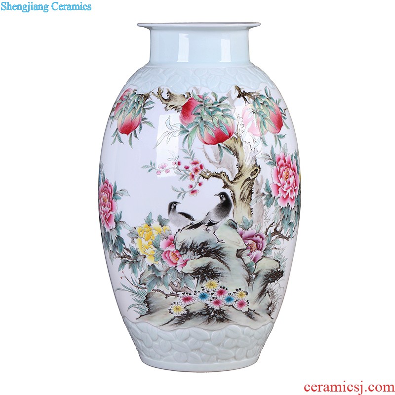 Chinese vase China jingdezhen ceramics Contemporary and contracted land sitting room place famous hand-painted art