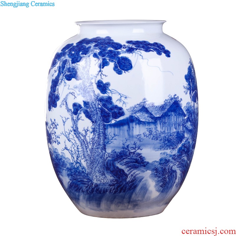 Famous hand-painted pastel jingdezhen ceramics vase furnishing articles every year more than archaize sitting room place large household